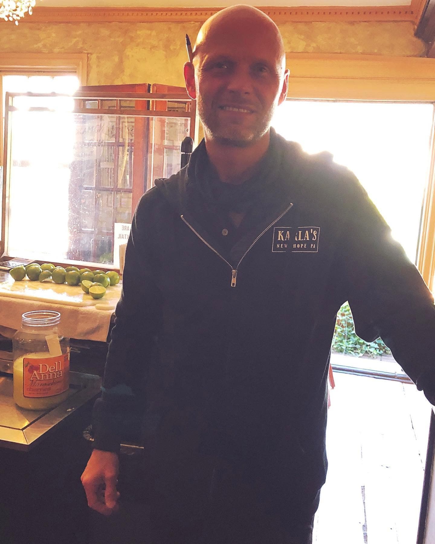 Jimmy in his Karla's jacket